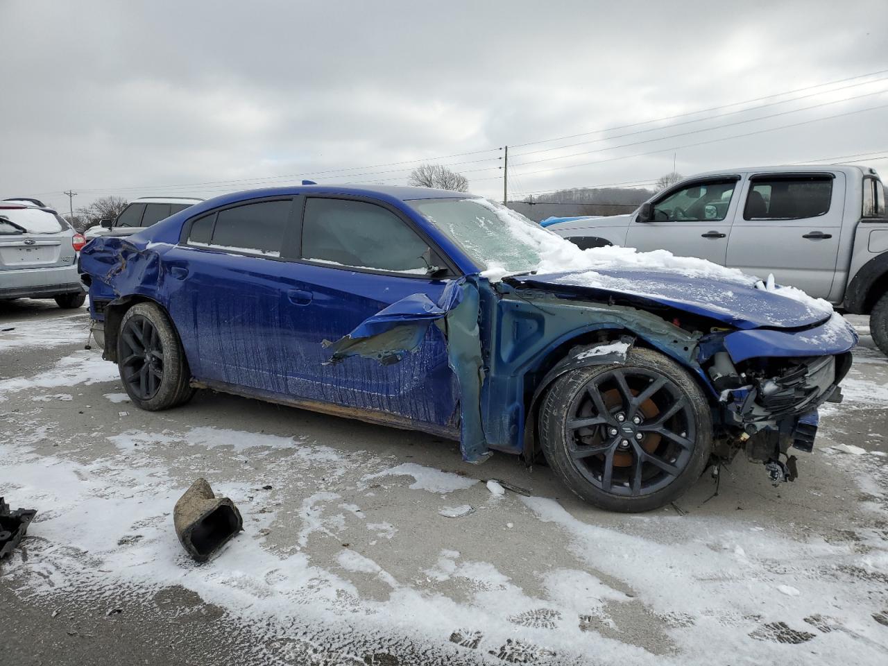 2020 Dodge Charger VIN 2C3CDXHG2LH157688 Copart auction photo, front end / rear end damage thumbnail 4