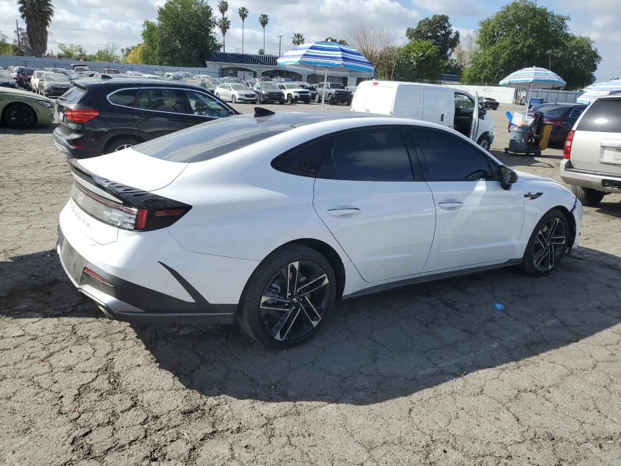 2024 Hyundai Sonata VIN KMHL54JC1RA410310 Copart auction photo, mechanical / front end damage thumbnail 3