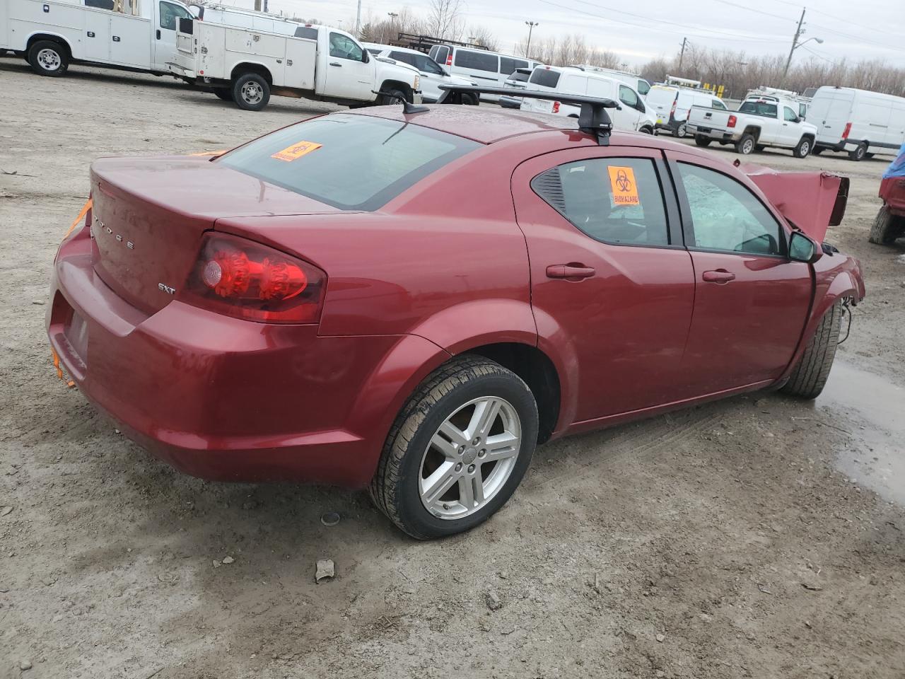 2014 Dodge Avenger VIN 1C3CDZCB1EN163631 Copart auction photo, all over damage thumbnail 3