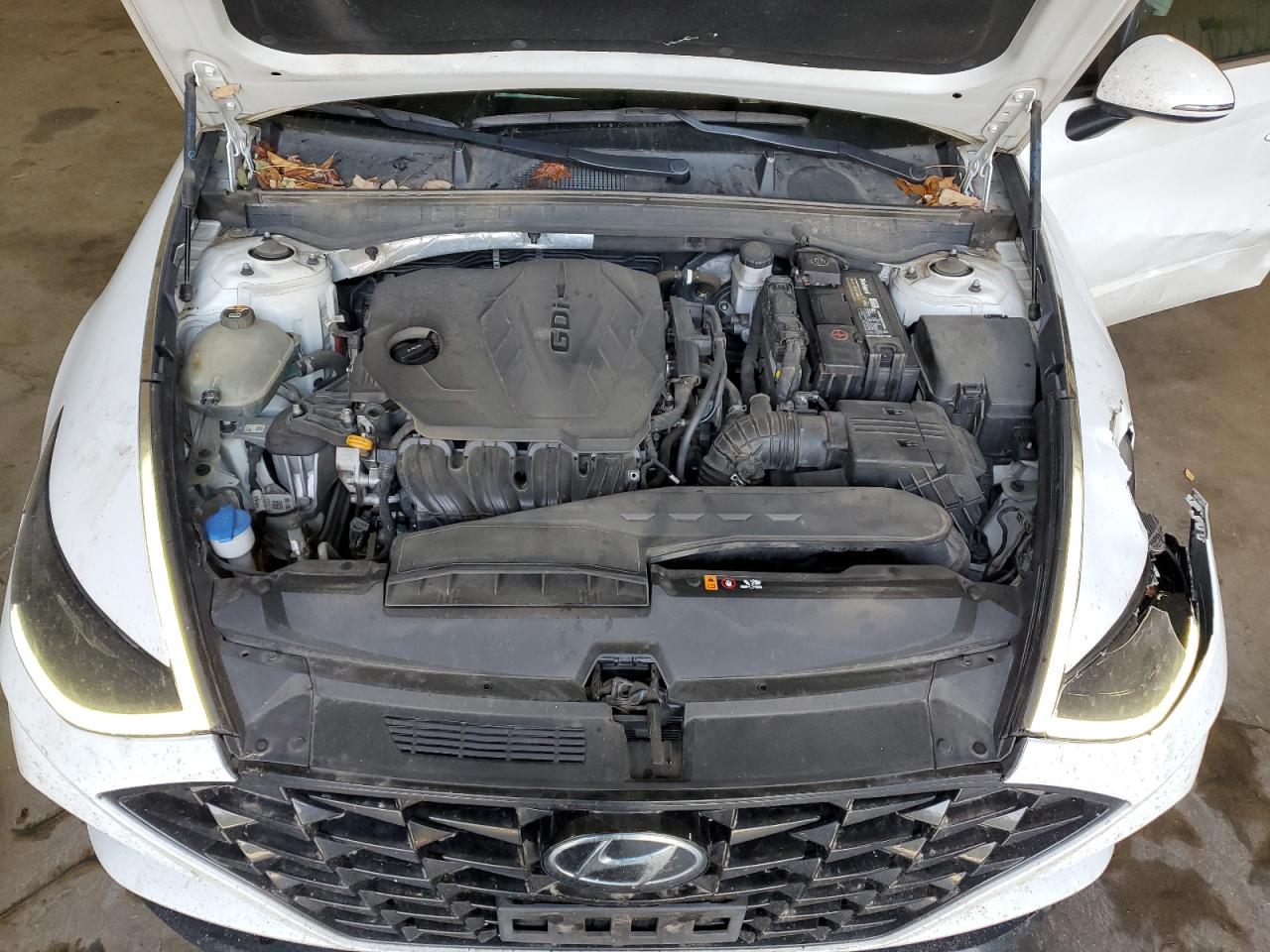 2020 Hyundai Sonata VIN 5NPEL4JA0LH011034 Copart auction photo, front end / side damage thumbnail 11