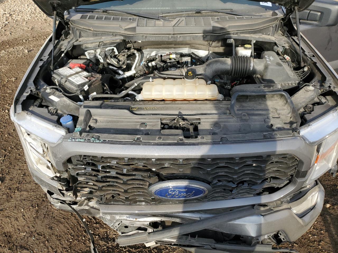 2021 Ford F-150 VIN 1FTEW1EP7MFD02131 Copart auction photo, front end damage thumbnail 13