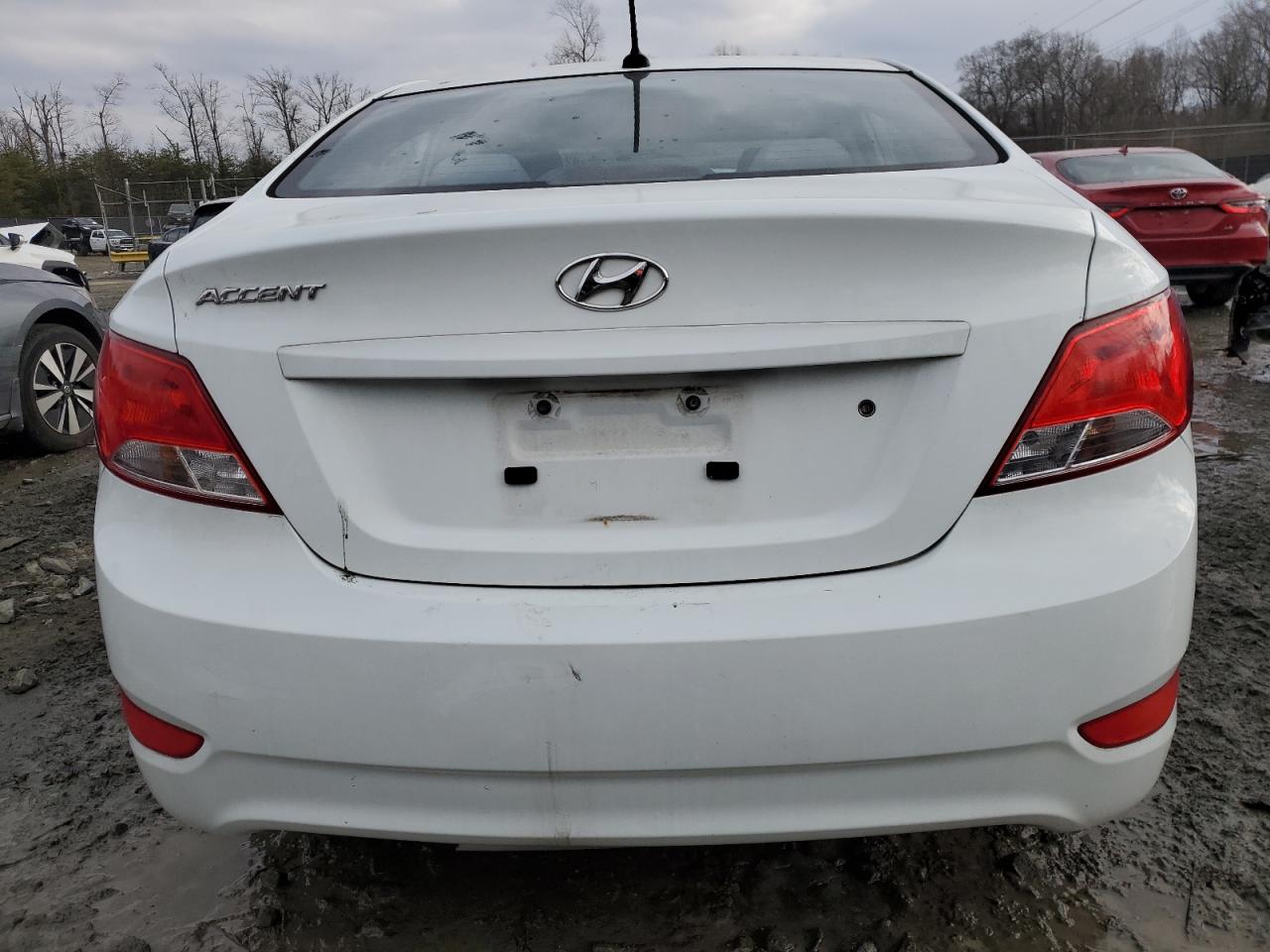 2015 Hyundai Accent VIN KMHCT4AE9FU916291 Copart auction photo, front end damage thumbnail 6