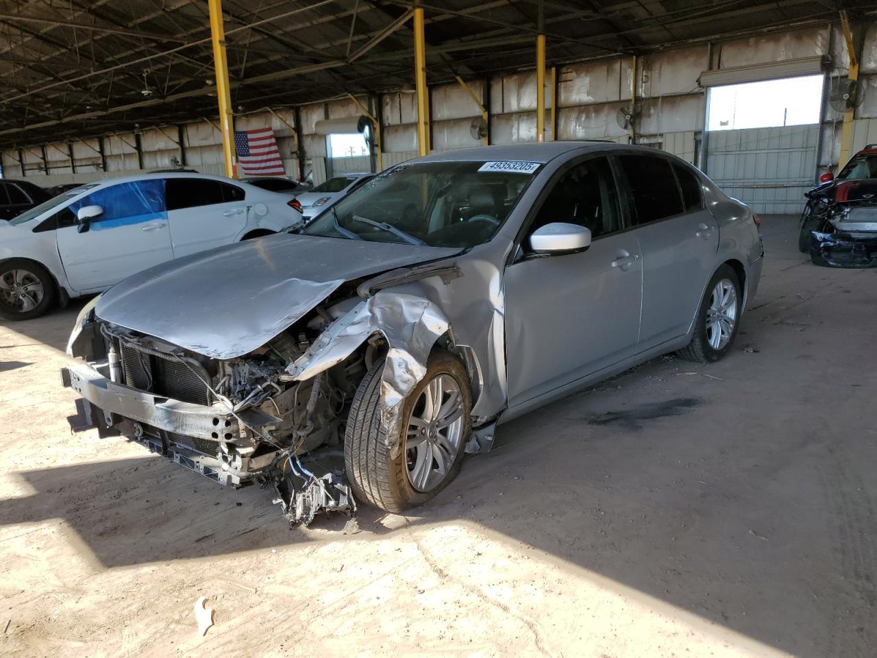2010 Infiniti G VIN JN1CV6AP1AM402474 - Copart auction photo
