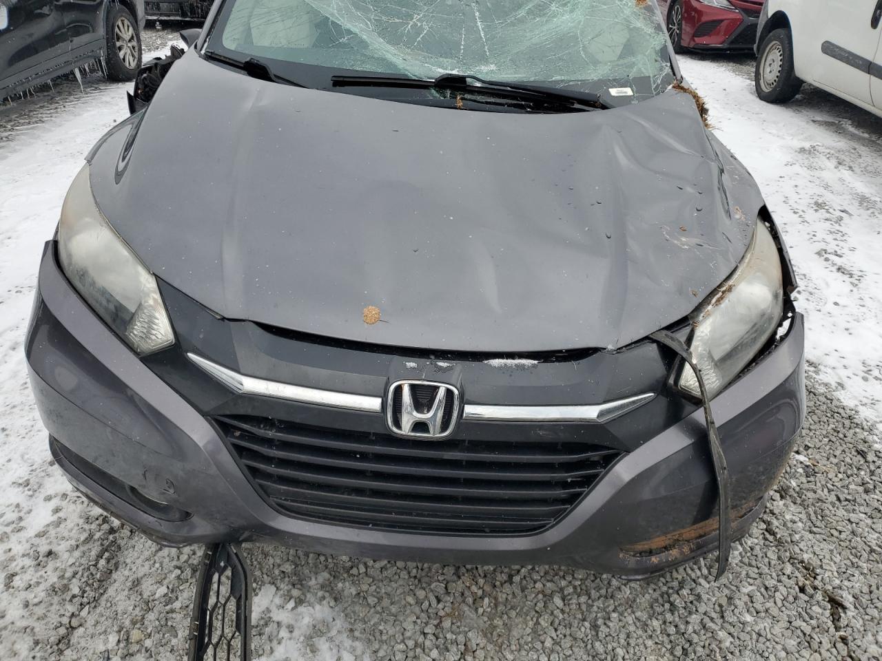 2016 Honda HR-V VIN 3CZRU5H55GM741335 Copart auction photo, all over damage thumbnail 13