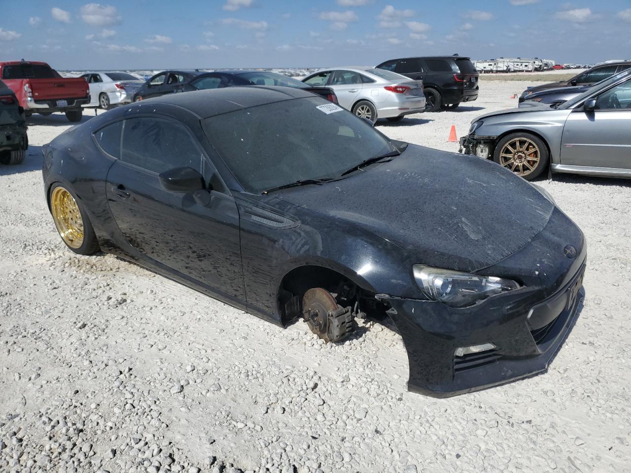 2016 Subaru BRZ VIN JF1ZCAB16G9602908 Copart auction photo, undercarriage / front end damage thumbnail 4
