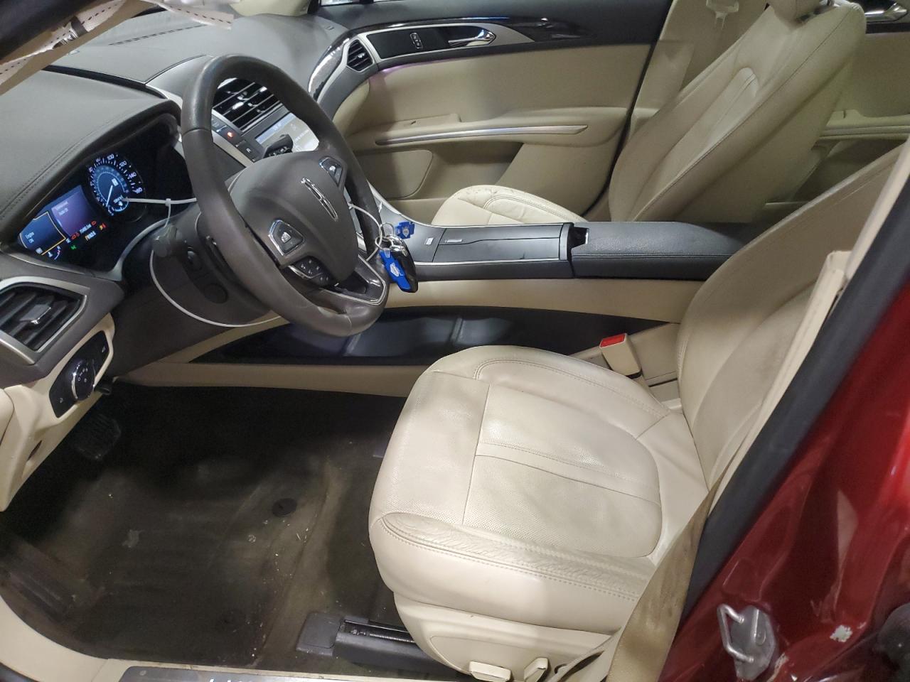 2014 Lincoln MKZ VIN 3LN6L2J96ER807359 Copart auction photo, side / rear end damage thumbnail 7