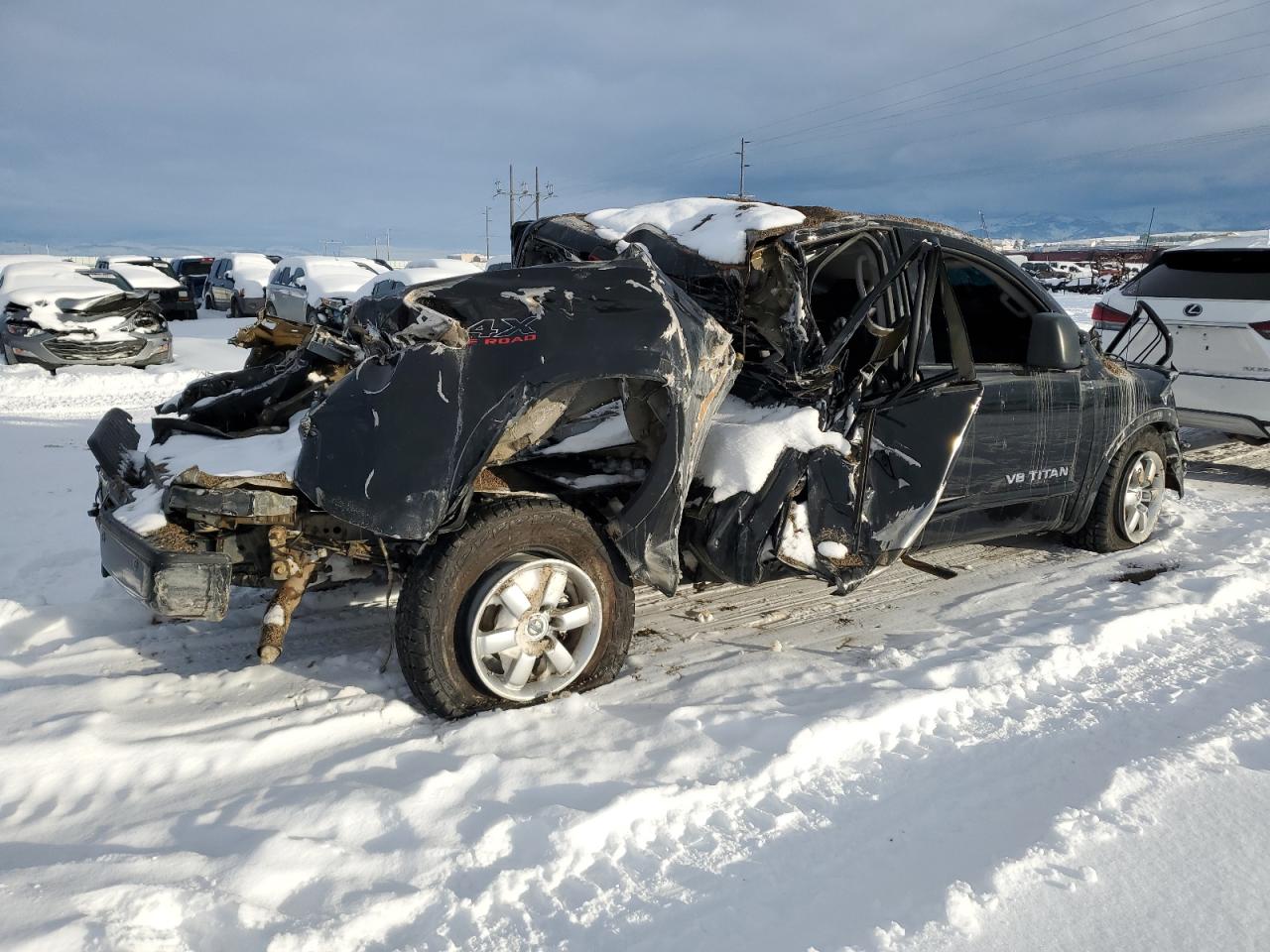 2012 Nissan Titan VIN 1N6BA0EC8CN322625 Copart auction photo, all over / mechanical damage thumbnail 3