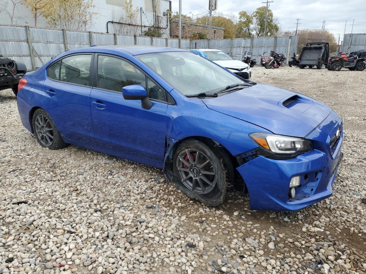 2015 Subaru WRX VIN JF1VA1G64F9834673 Copart auction photo, front end / undercarriage damage thumbnail 4