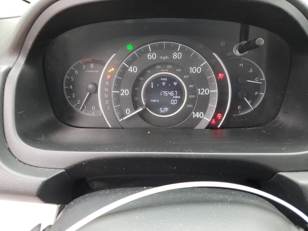 2013 Honda CR-V VIN 2HKRM4H56DH665075 Copart auction photo, front end damage thumbnail 9