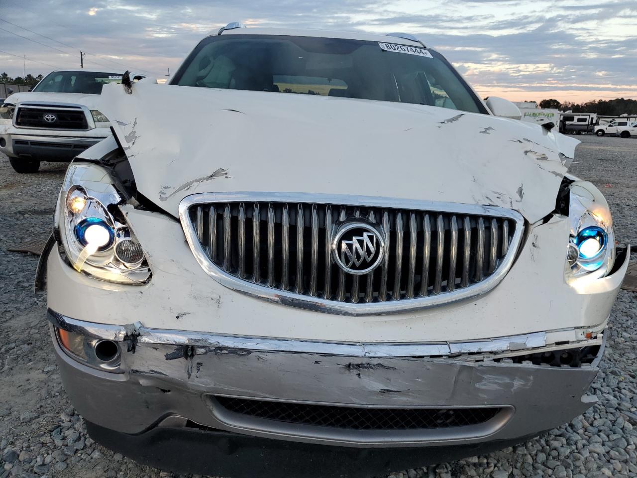 2010 Buick Enclave VIN 5GALRAED9AJ171010 Copart auction photo, front end / side damage thumbnail 5