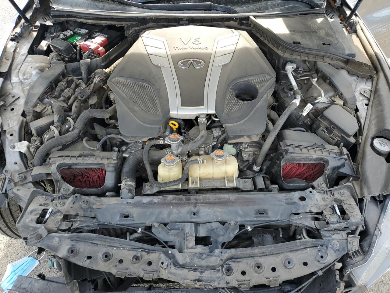 2017 Infiniti Q60 VIN JN1EV7EK0HM362346 Copart auction photo, front end / all over damage thumbnail 13