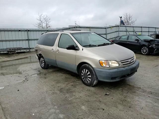 2003 Toyota Sienna VIN 4T3ZF19C33U537521 Copart auction photo, rear end / side damage thumbnail 12