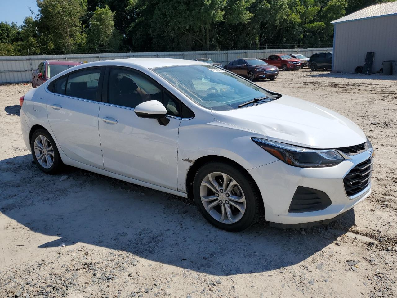 2019 Chevrolet Cruze VIN 1G1BE5SM6K7140323 Copart auction photo, side / front end damage thumbnail 4