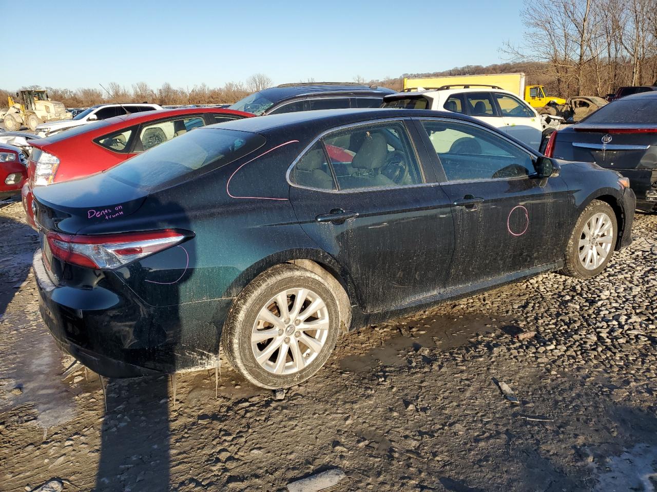 2018 Toyota Camry VIN 4T1B11HK1JU505973 Copart auction photo, side / front end damage thumbnail 3