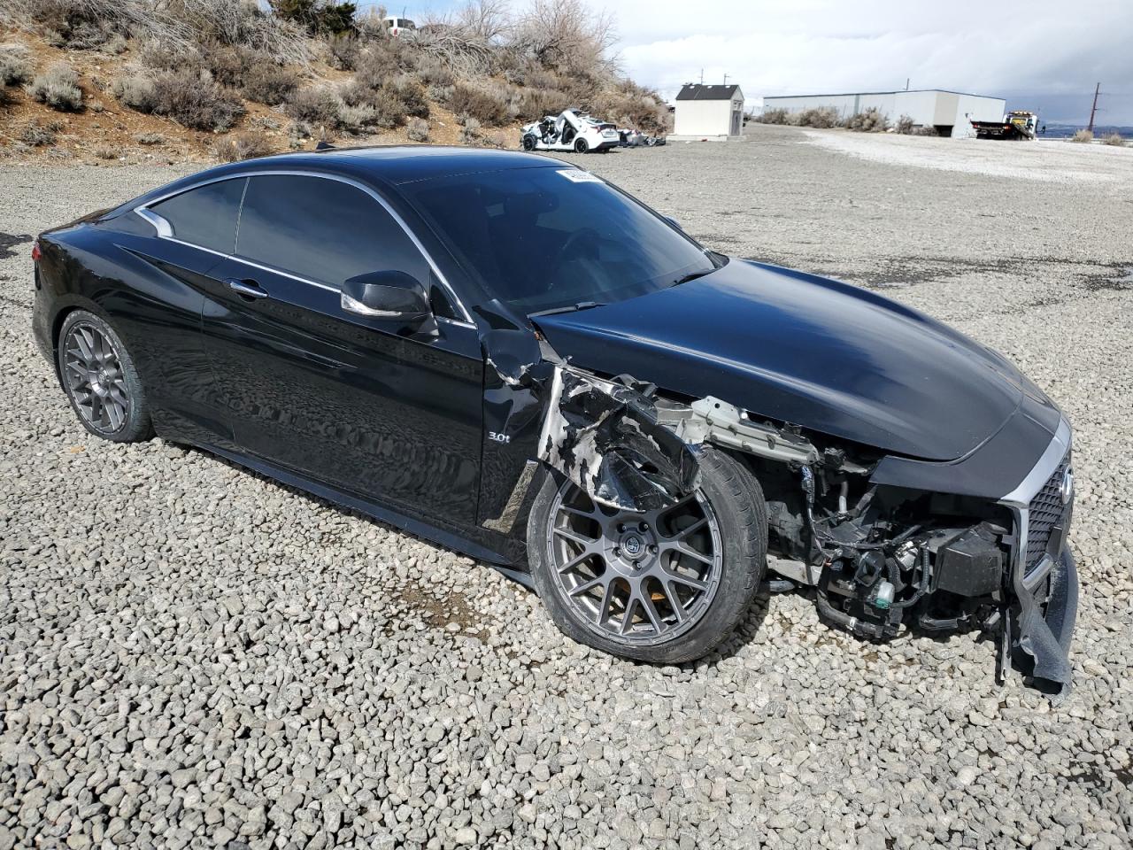 2017 Infiniti Q60 VIN JN1EV7ELXHM551952 Copart auction photo, front end damage thumbnail 4