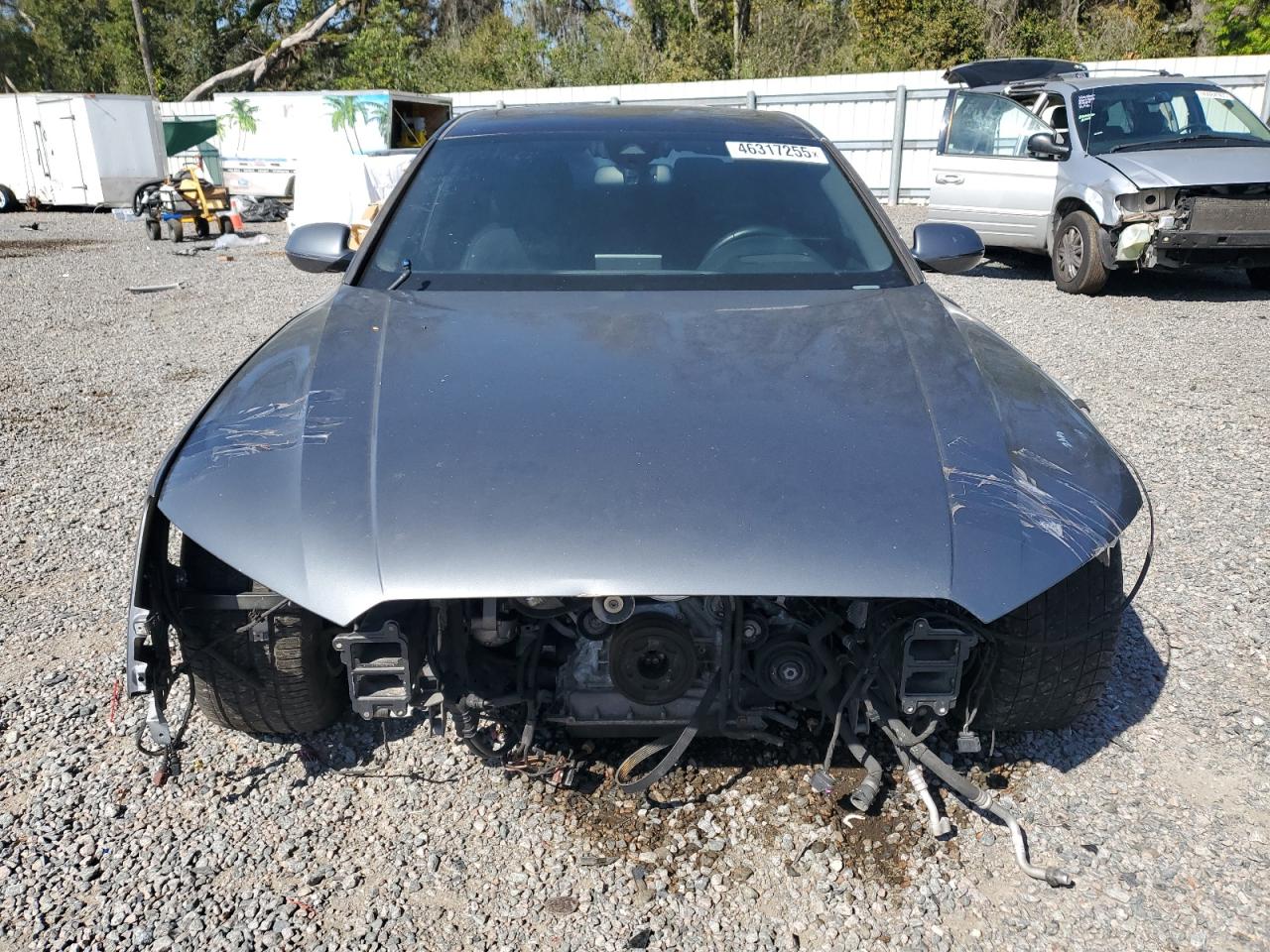 2015 Audi A8 VIN WAU3GAFD8FN040523 Copart auction photo, front end / side damage thumbnail 5