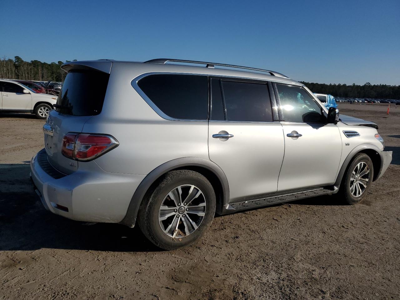 2019 Nissan Armada VIN JN8AY2ND3K9092874 Copart auction photo, front end damage thumbnail 3