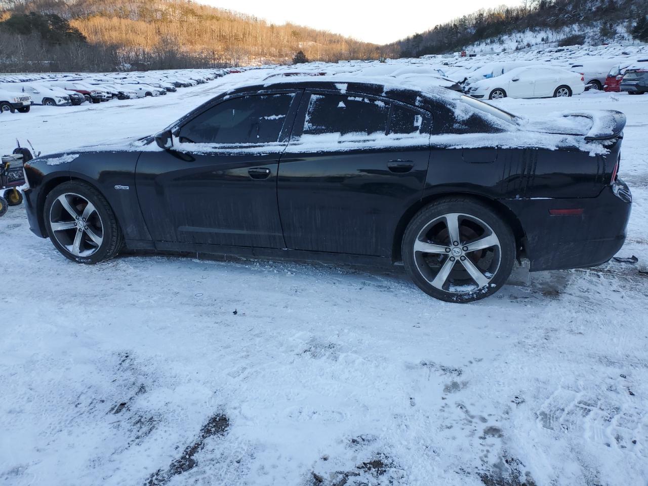 2014 Dodge Charger VIN 2C3CDXHGXEH232138 Copart auction photo, front end / side damage thumbnail 2