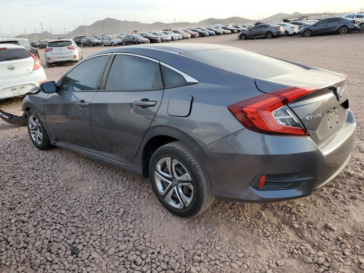 2016 Honda Civic VIN 19XFC2F55GE044240 Copart auction photo, front end / side damage thumbnail 2