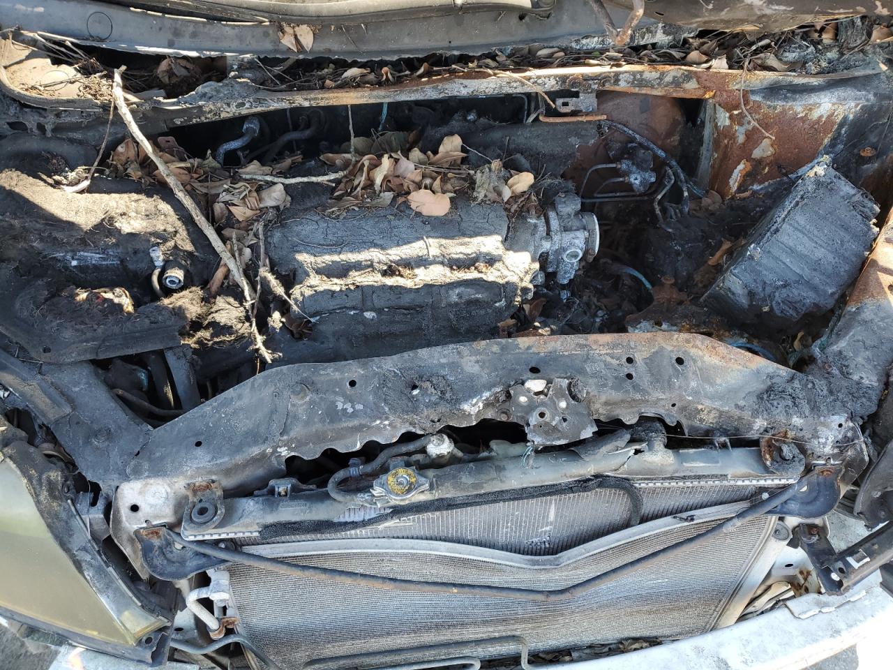 2007 Honda Odyssey VIN 5FNRL38627B415759 Copart auction photo, burn - engine / rear end damage thumbnail 13