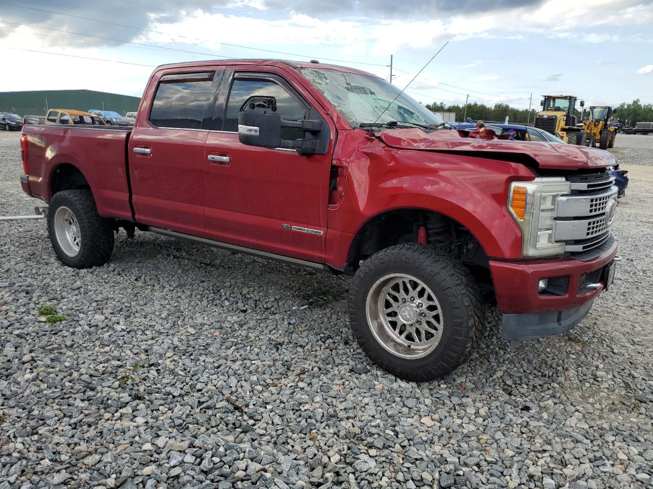 2017 Ford F250 VIN 1FT7W2BT4HEC60562 Copart auction photo, all over damage thumbnail 4