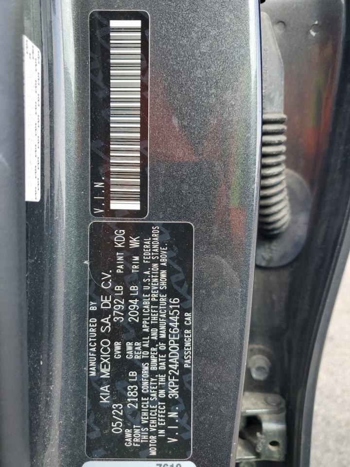 2023 KIA Forte VIN 3KPF24AD0PE644516 Copart auction photo, front end damage thumbnail 12