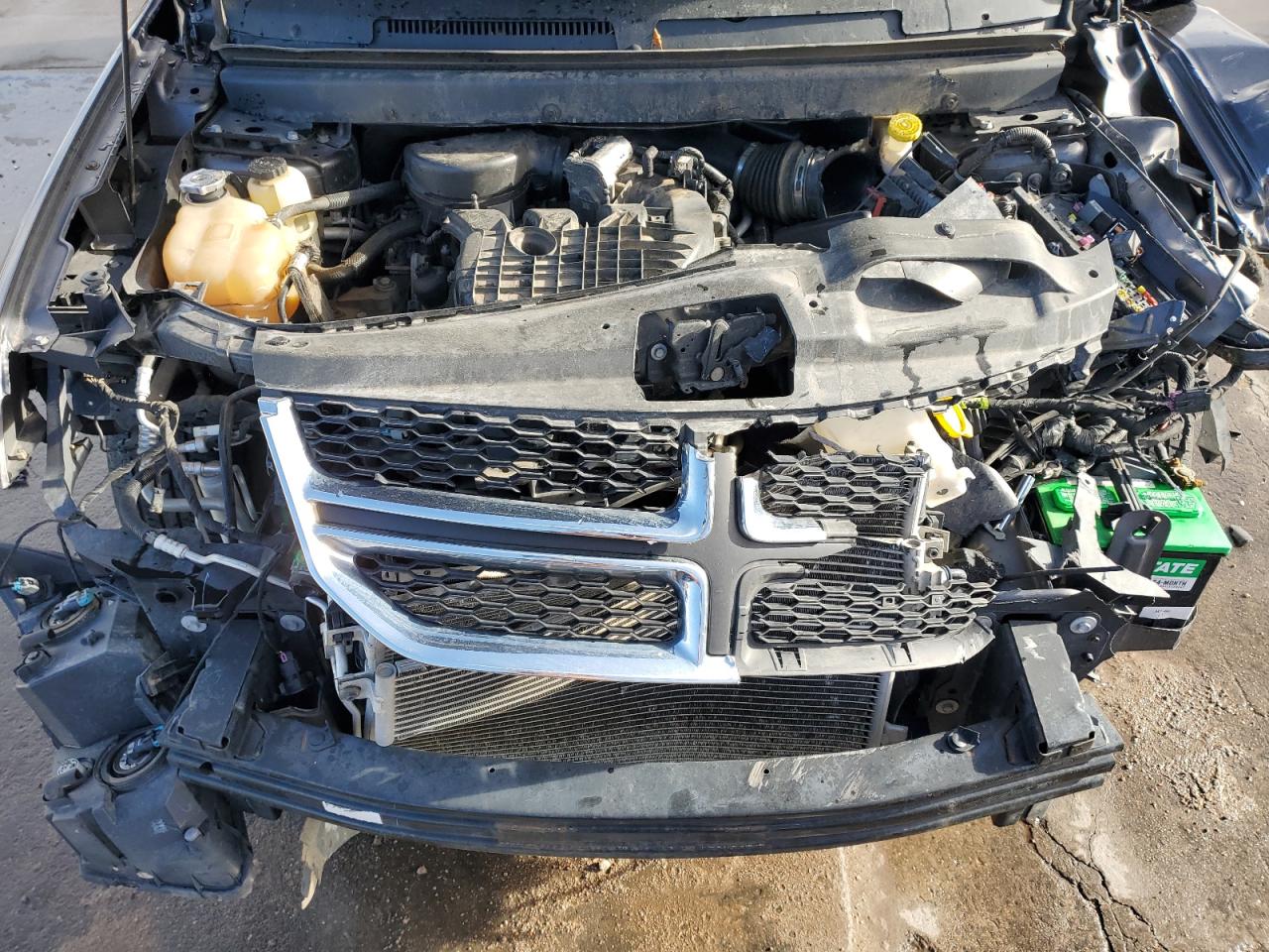 2015 Dodge Journey VIN 3C4PDDBG9FT526112 Copart auction photo, front end / side damage thumbnail 12
