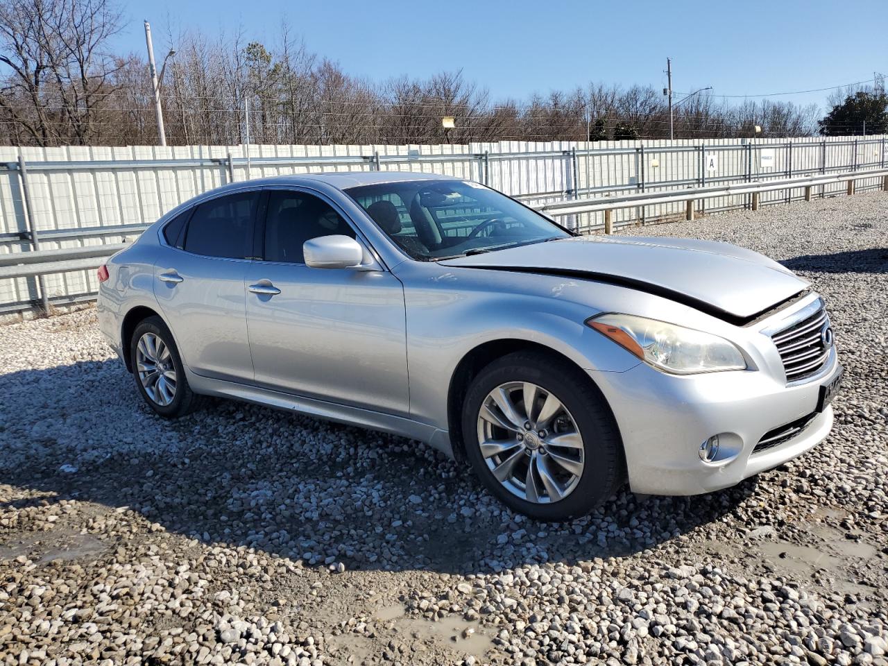 2012 Infiniti M VIN JN1BY1AR8CM394691 Copart auction photo, side damage thumbnail 4