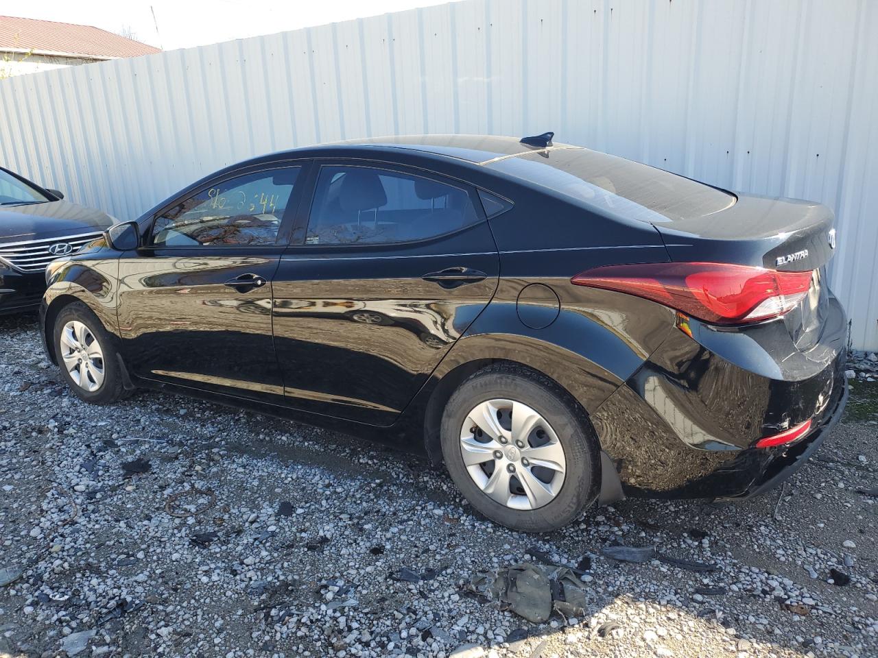 2016 Hyundai Elantra VIN KMHDH4AE5GU575589 Copart auction photo, rear end damage thumbnail 2