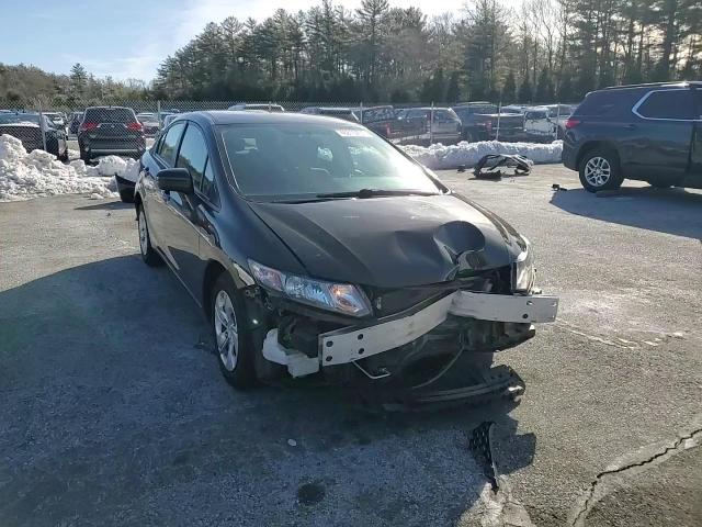 2014 Honda Civic VIN 2HGFB2F54EH533752 Copart auction photo, front end / top/roof damage thumbnail 11