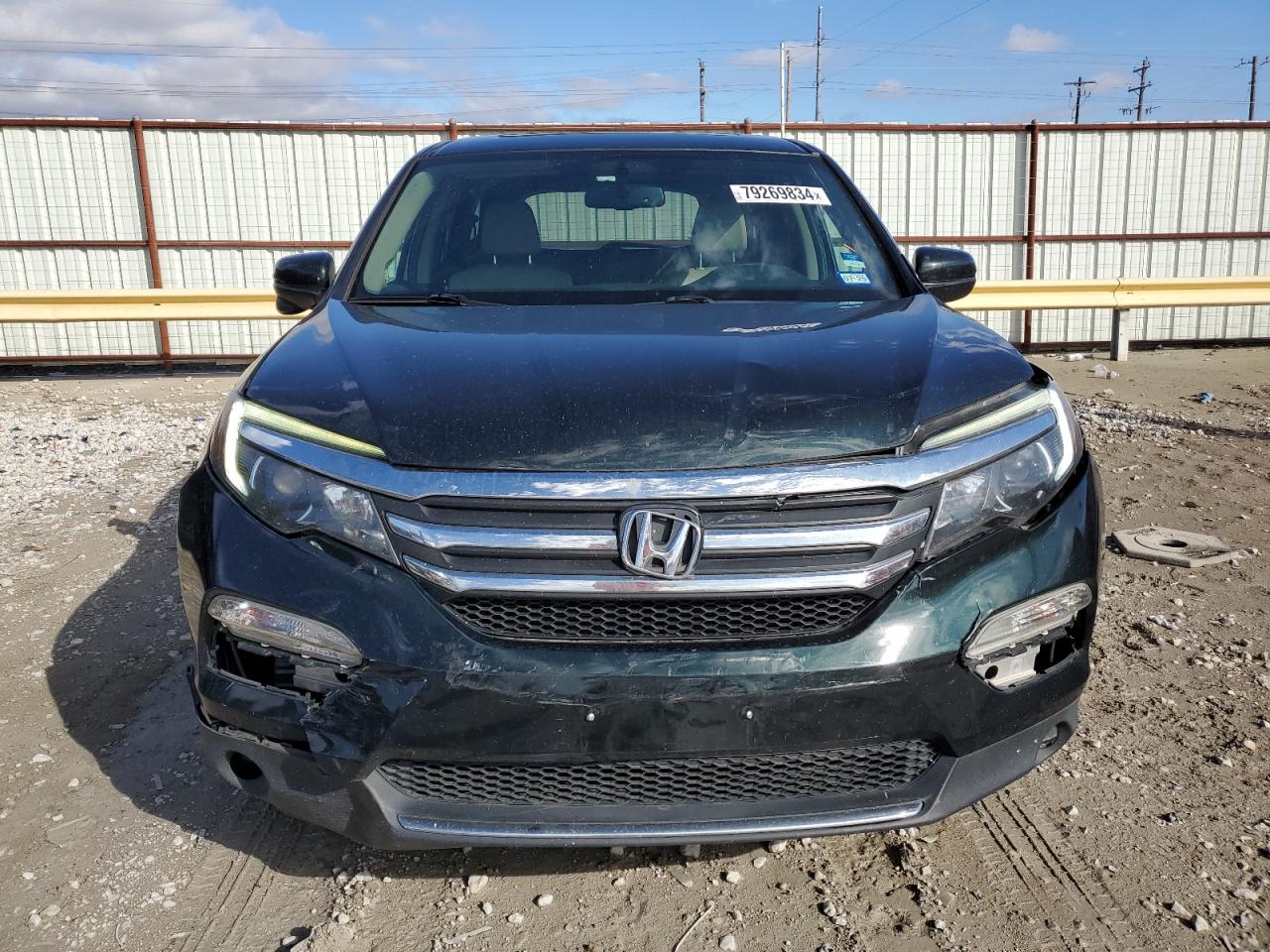 2016 Honda Pilot VIN 5FNYF5H8XGB046116 Copart auction photo, front end / side damage thumbnail 5