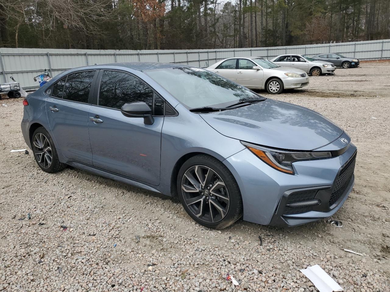 2020 Toyota Corolla VIN 5YFS4RCE8LP043648 Copart auction photo, side damage thumbnail 4