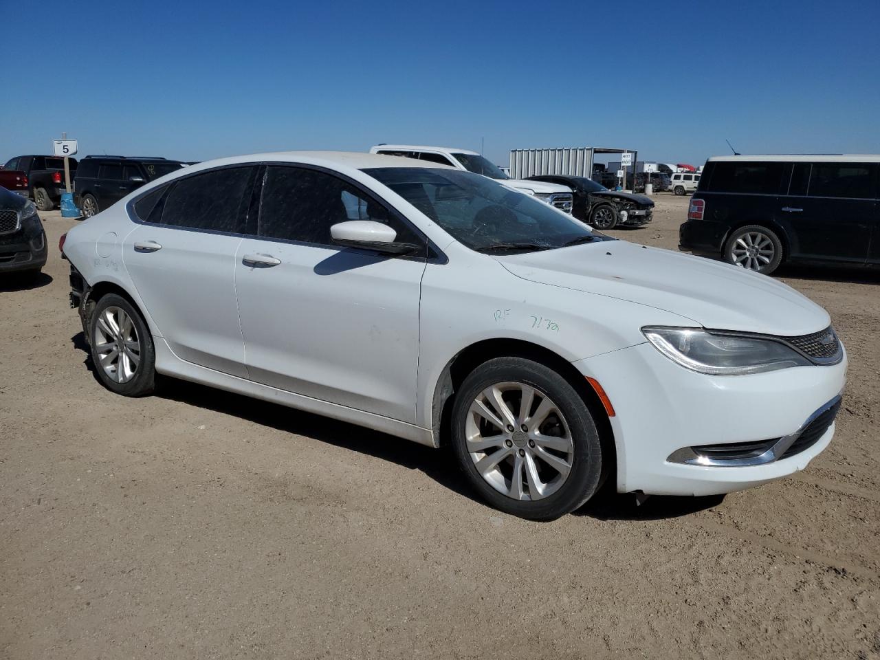 2016 Chrysler 200 VIN 1C3CCCAB8GN130163 Copart auction photo, side damage thumbnail 4