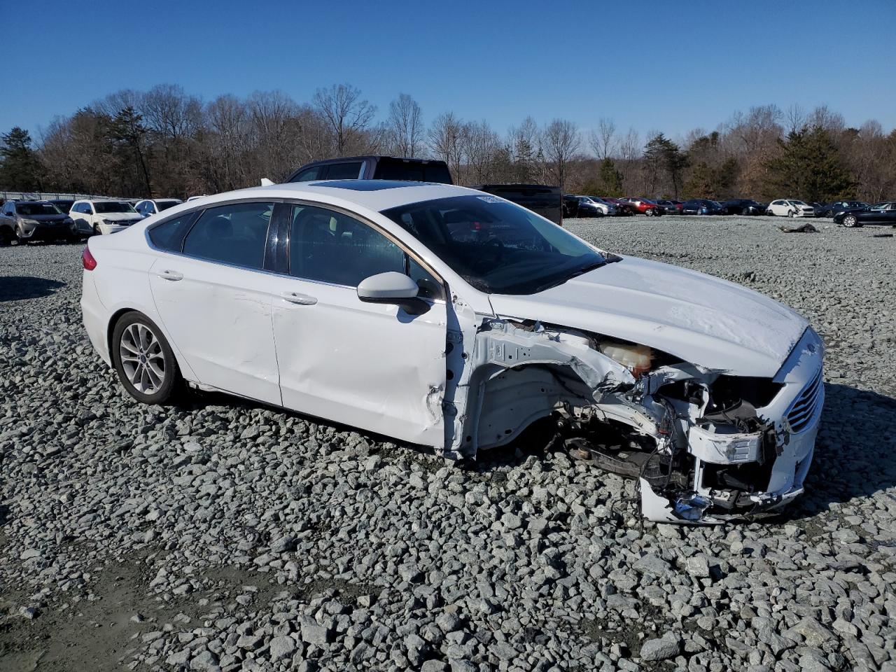 2020 Ford Fusion VIN 3FA6P0HD1LR149931 Copart auction photo, front end damage thumbnail 4