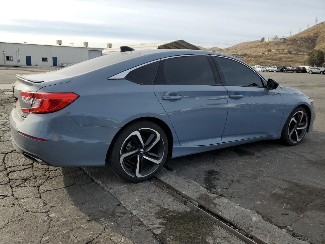 2022 Honda Accord VIN 1HGCV1F48NA052302 Copart auction photo, side damage thumbnail 3