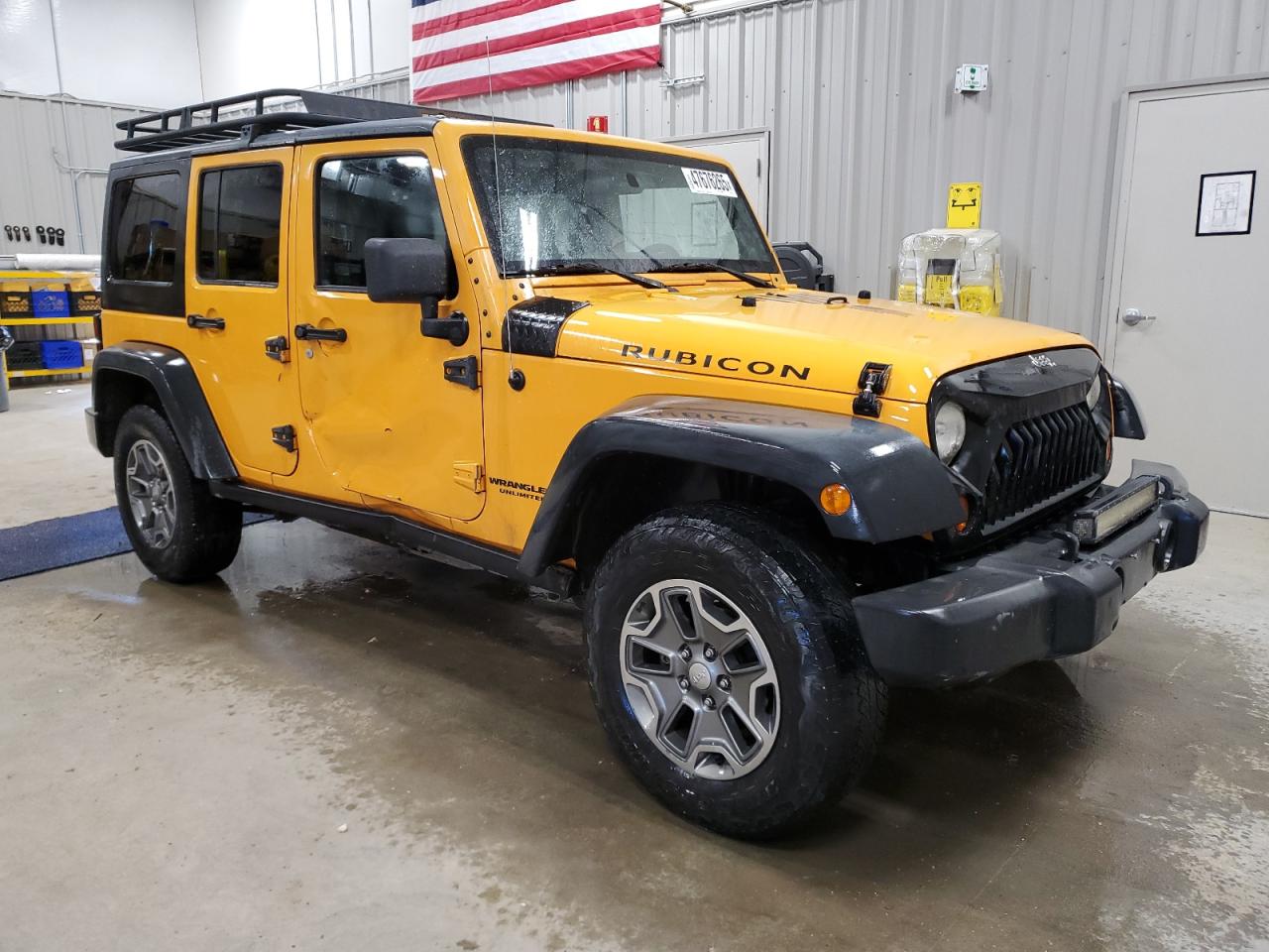 2012 Jeep Wrangler VIN 1C4BJWFG2CL276891 Copart auction photo, side damage thumbnail 4