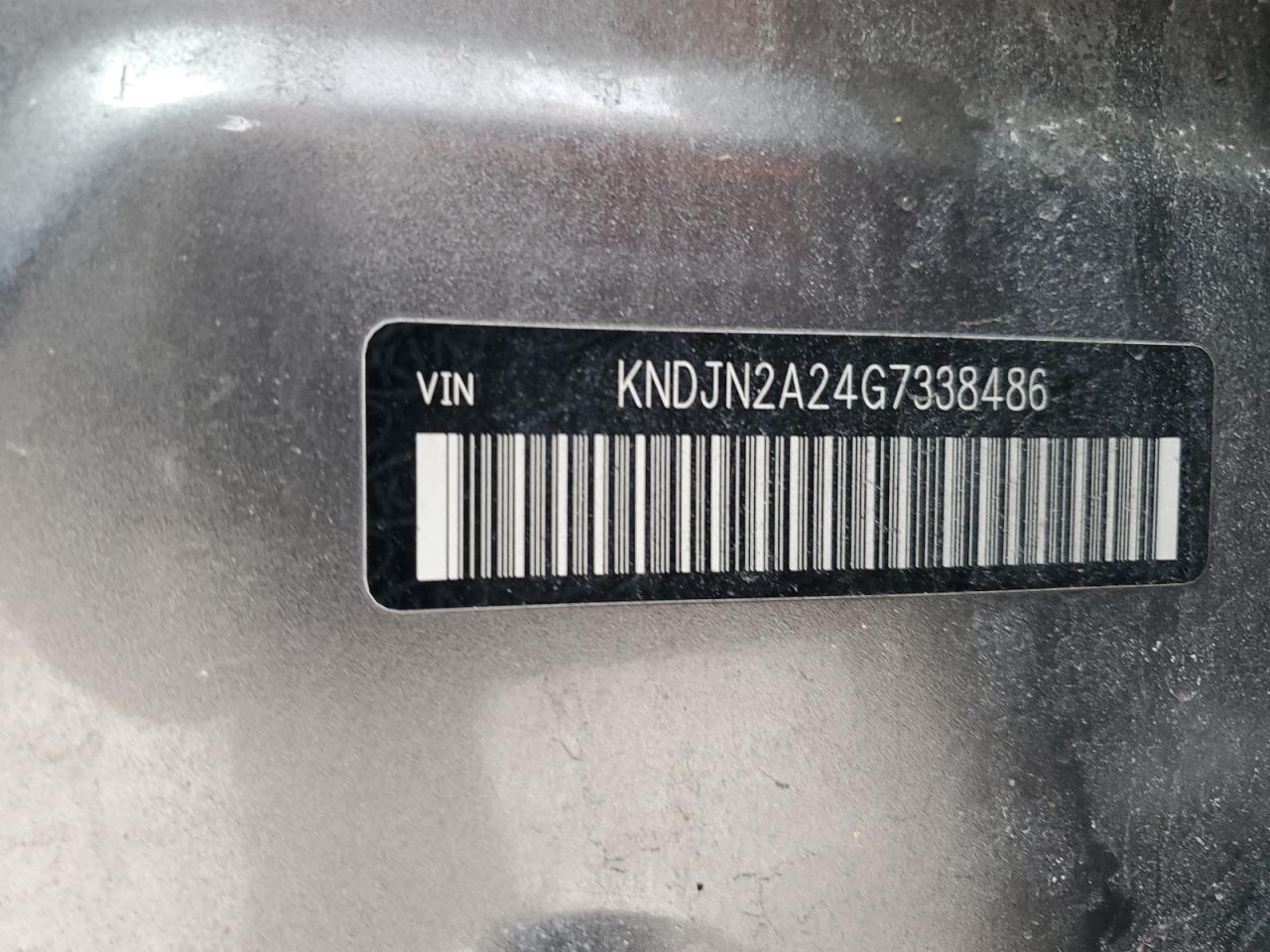 2016 KIA Soul VIN KNDJN2A24G7338486 Copart auction photo, front end / rear end damage thumbnail 13