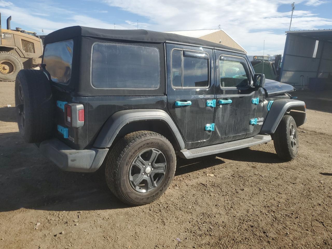 2018 Jeep Wrangler VIN 1C4HJXDG4JW232082 Copart auction photo, all over damage thumbnail 3