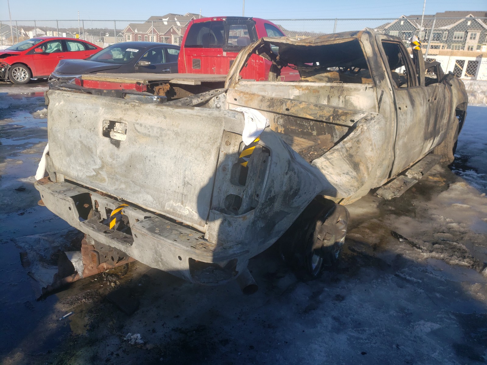 2016 Chevrolet Silverado VIN 1GC1KXE80GF259858 Copart auction photo, burn damage thumbnail 4