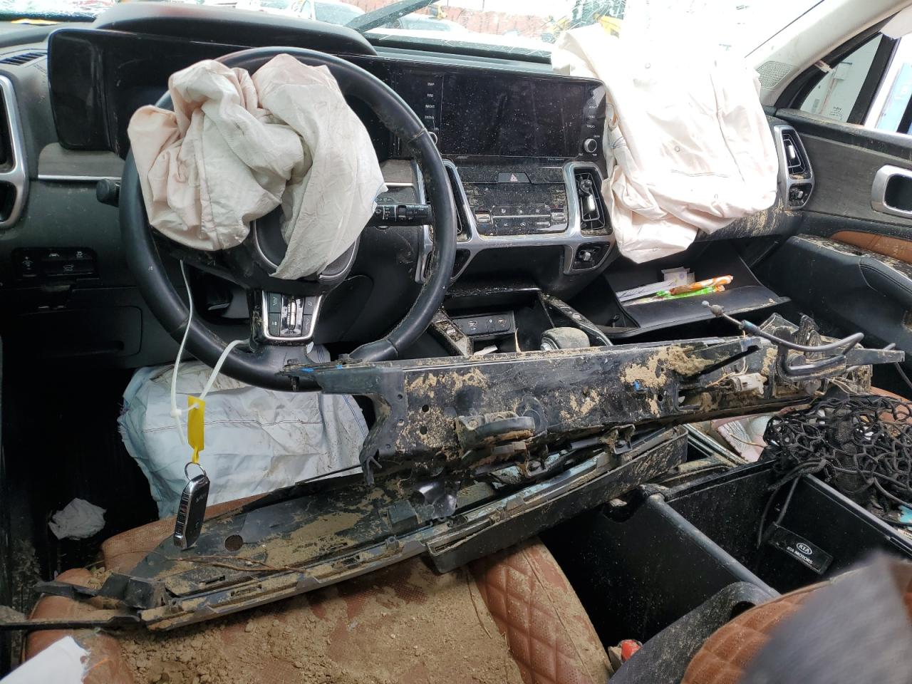 2022 KIA Sorento VIN 5XYRKDLF2NG133529 Copart auction photo, rollover damage thumbnail 8