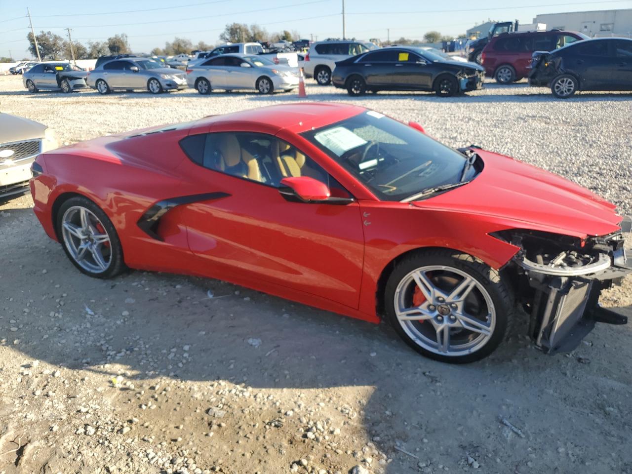 2021 Chevrolet Corvette VIN 1G1YB2D47M5109255 Copart auction photo, front end damage thumbnail 4