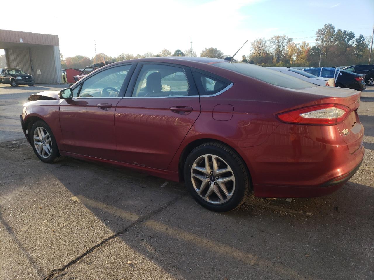 2014 Ford Fusion VIN 3FA6P0H76ER120440 Copart auction photo, front end / side damage thumbnail 2