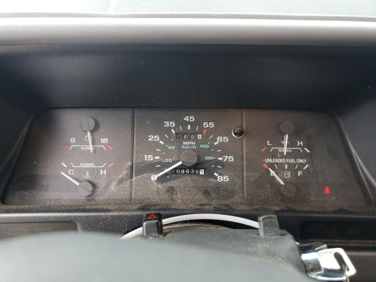 1994 Ford Ranger VIN 1FTCR10A3RUE82812 Copart auction photo, front end damage thumbnail 9
