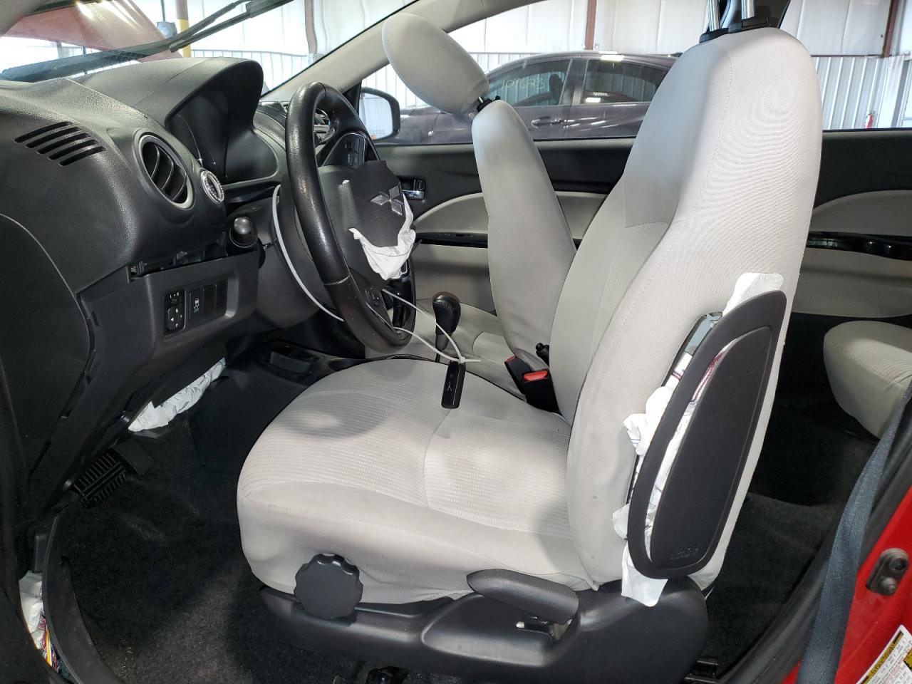 2017 Mitsubishi Mirage VIN ML32F4FJ3HH003876 Copart auction photo, front end / side damage thumbnail 7