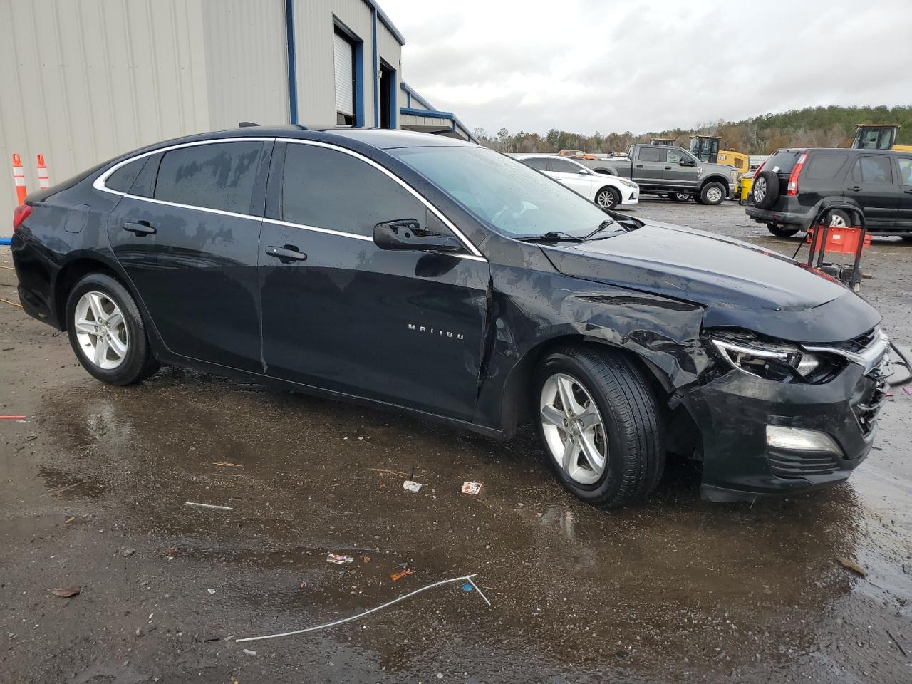 2019 Chevrolet Malibu VIN 1G1ZC5ST6KF124561 Copart auction photo, front end / side damage thumbnail 4