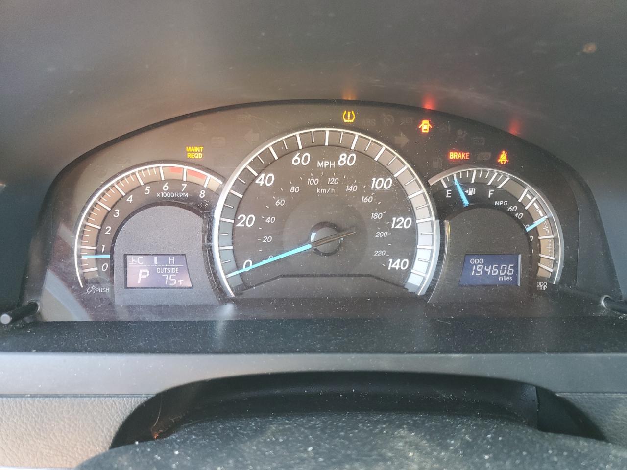 2013 Toyota Camry VIN 4T1BF1FK2DU243597 Copart auction photo, hail damage thumbnail 9