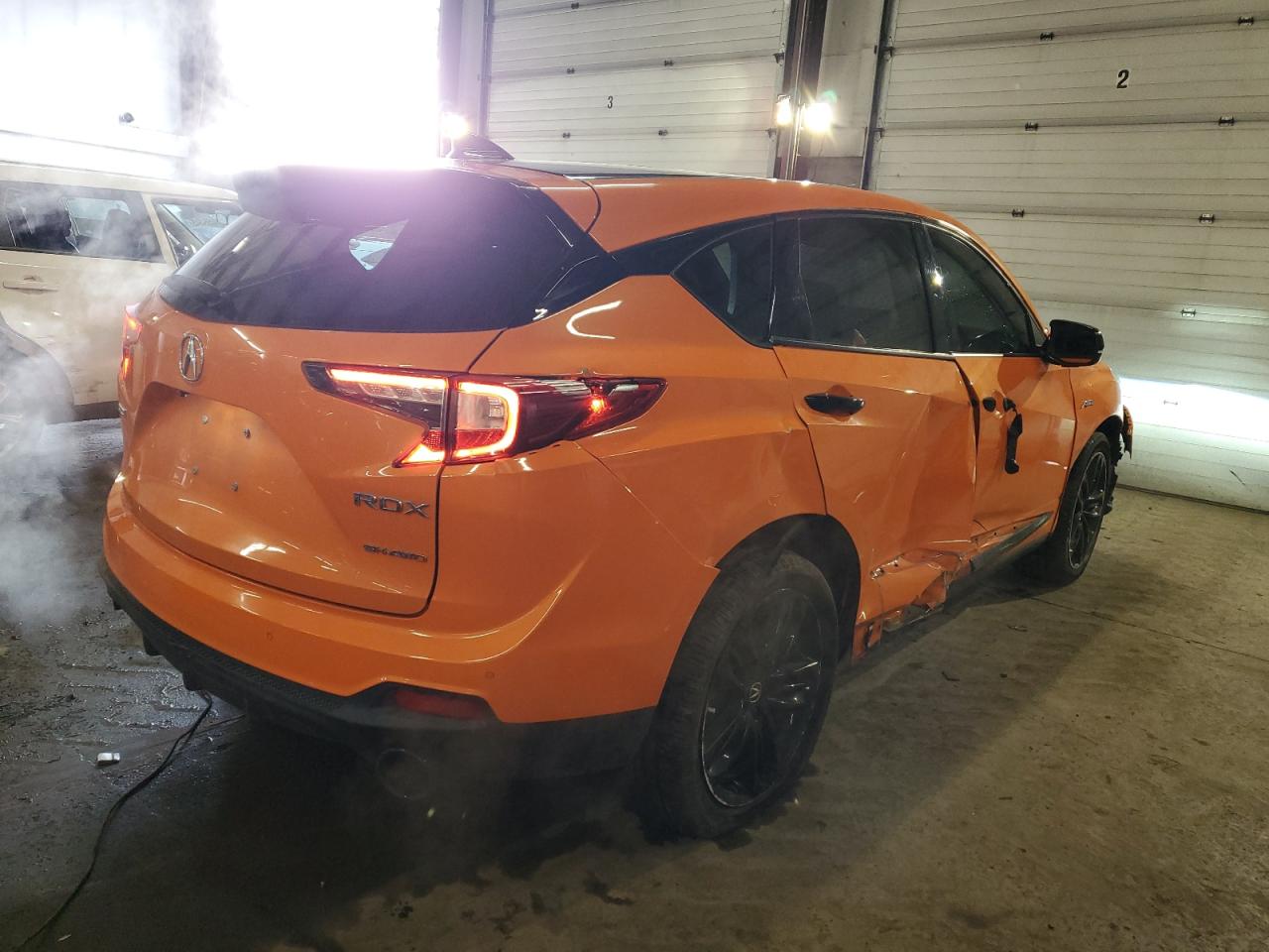 2021 Acura RDX VIN 5J8TC2H72MY000317 Copart auction photo, side / front end damage thumbnail 3