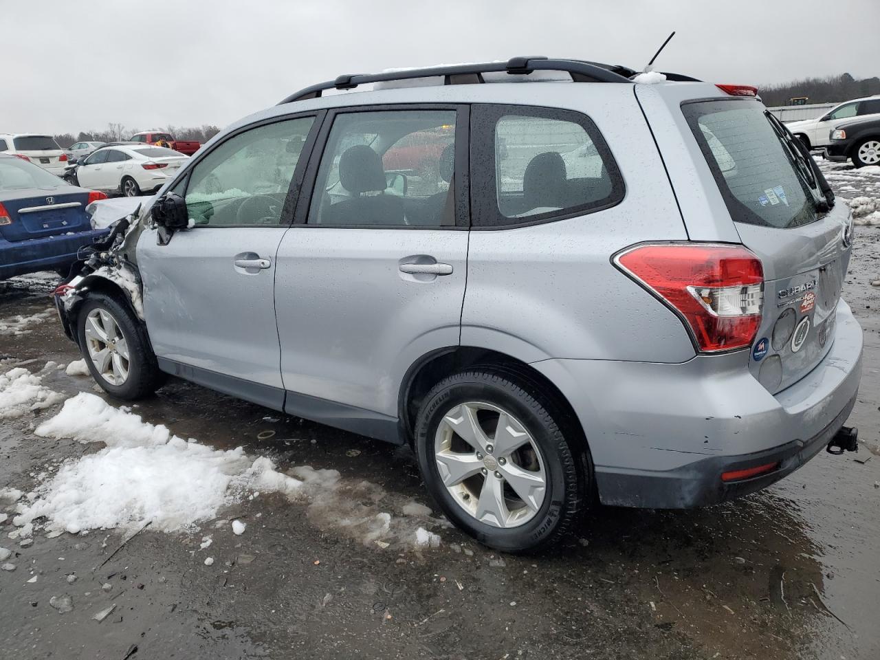 2015 Subaru Forester VIN JF2SJABC4FH830253 Copart auction photo, front end / rear end damage thumbnail 2