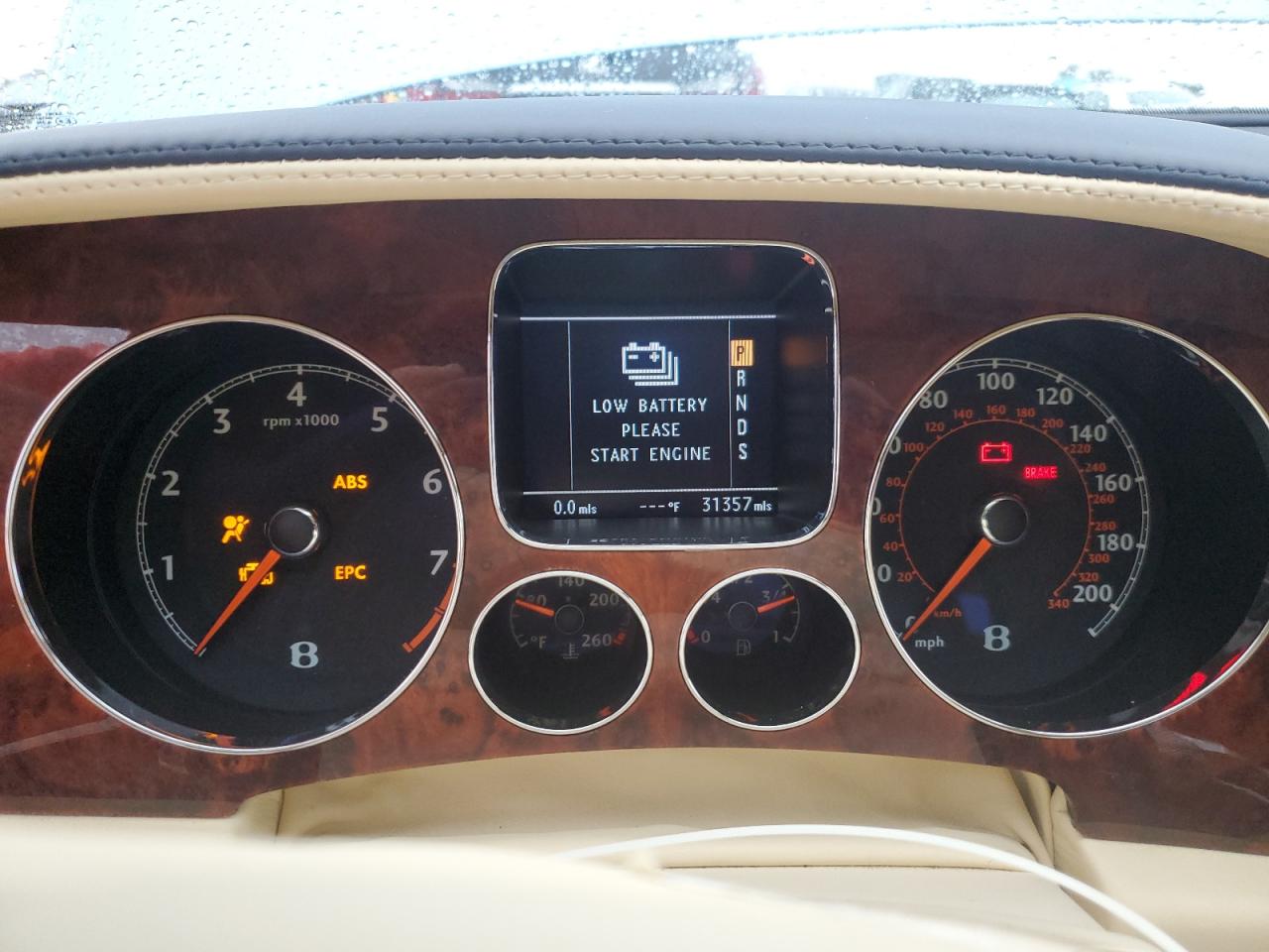 2007 Bentley Continental VIN SCBDR33W67C048204 Copart auction photo, water/flood damage thumbnail 9