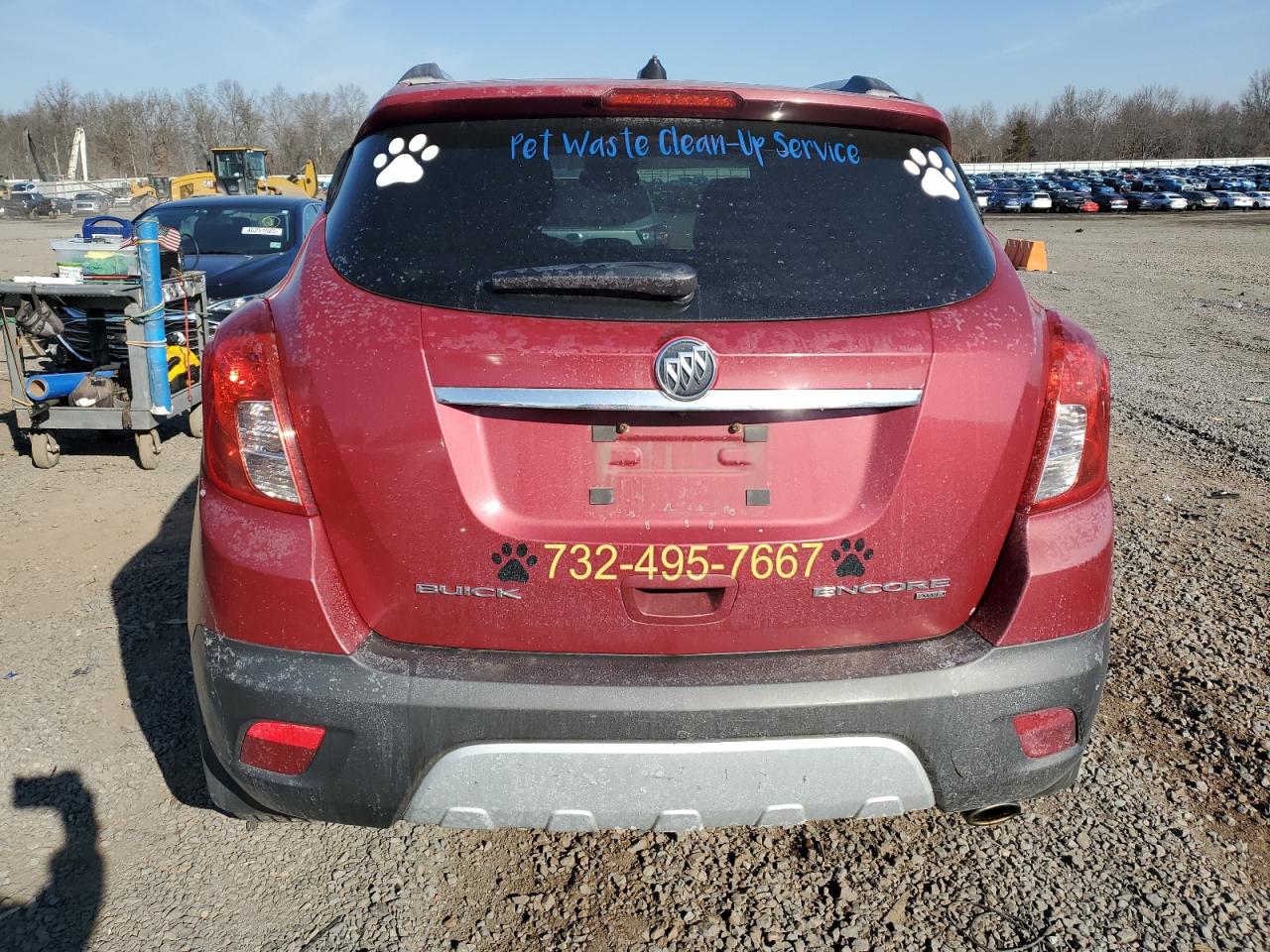 2014 Buick Encore VIN KL4CJGSB3EB634233 Copart auction photo, minor dent/scratches damage thumbnail 6